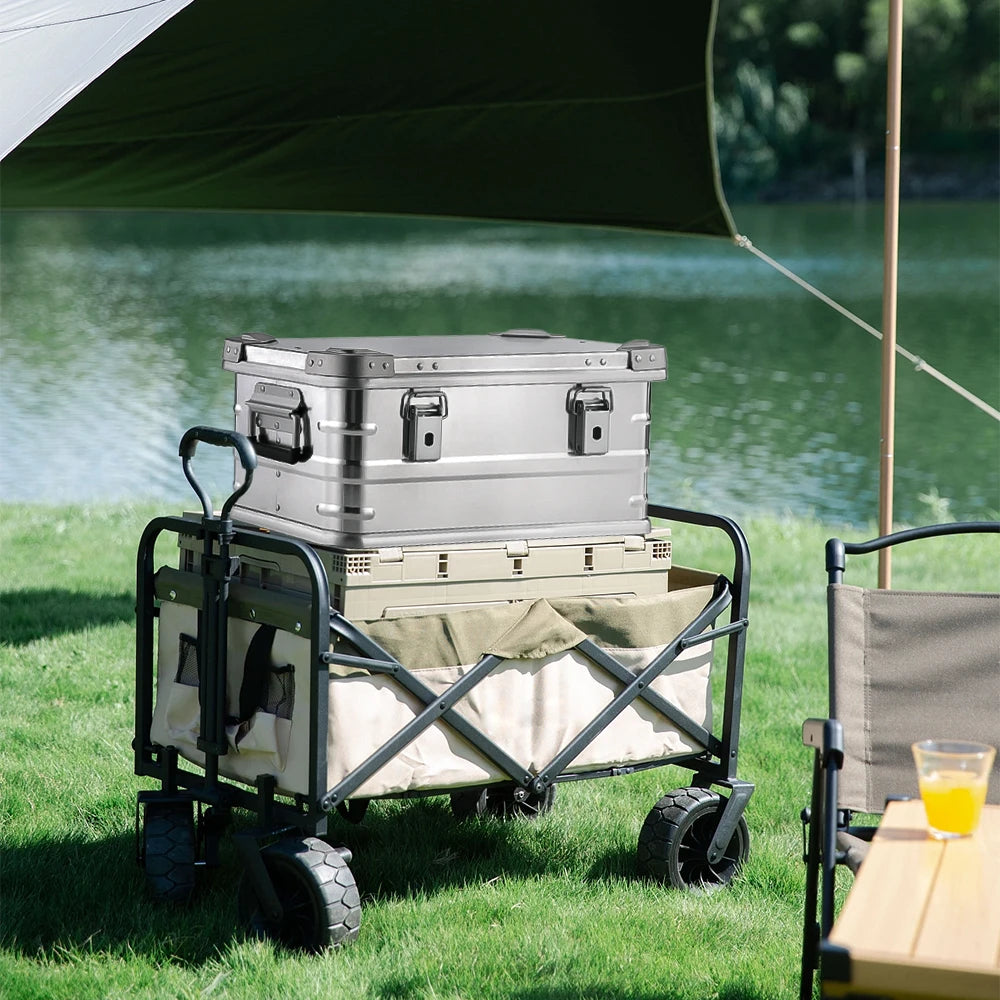 60-80l Outdoor Storage Box Camping Picnic Travel Aluminum