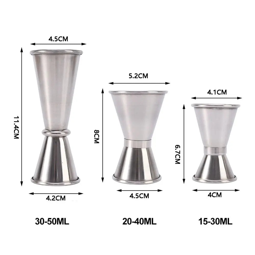 Dual Shot Stainless Steel Measuring Cups 15/30 25/50