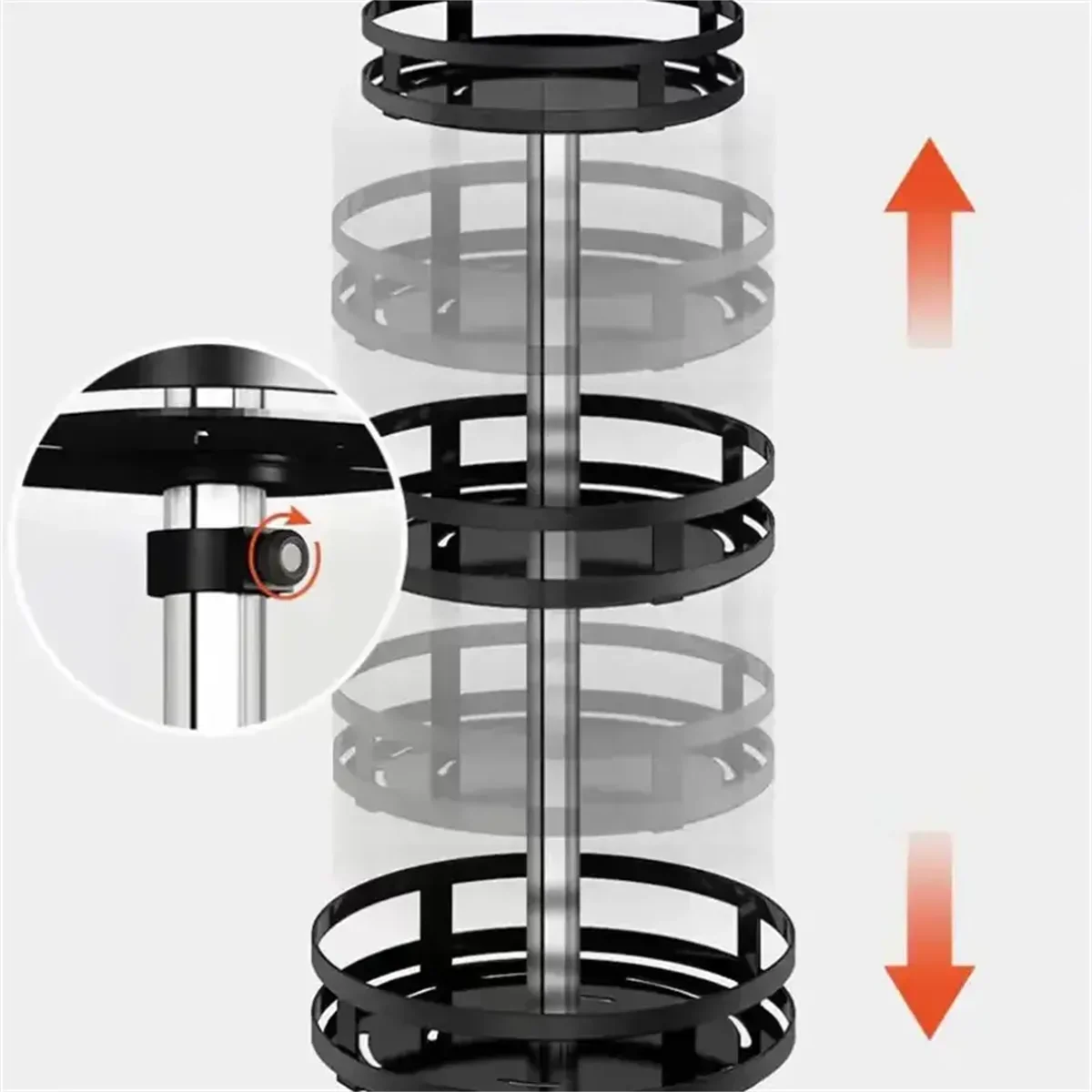 Rotatable Organizer Turntable 360 Swivel Spice Rack Tidy