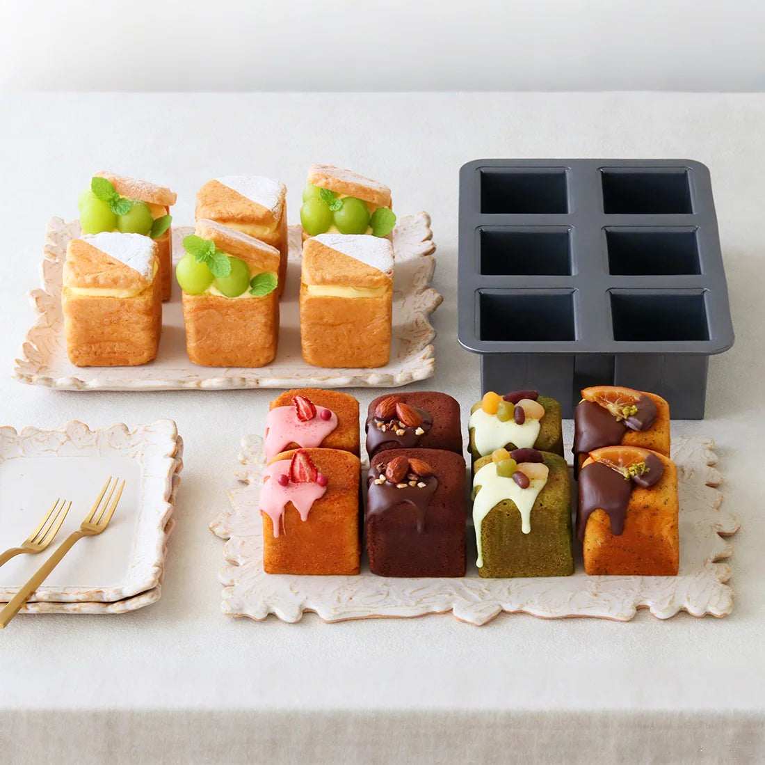 Cavity Mini Square Toast Bread Baking Pan Loaf