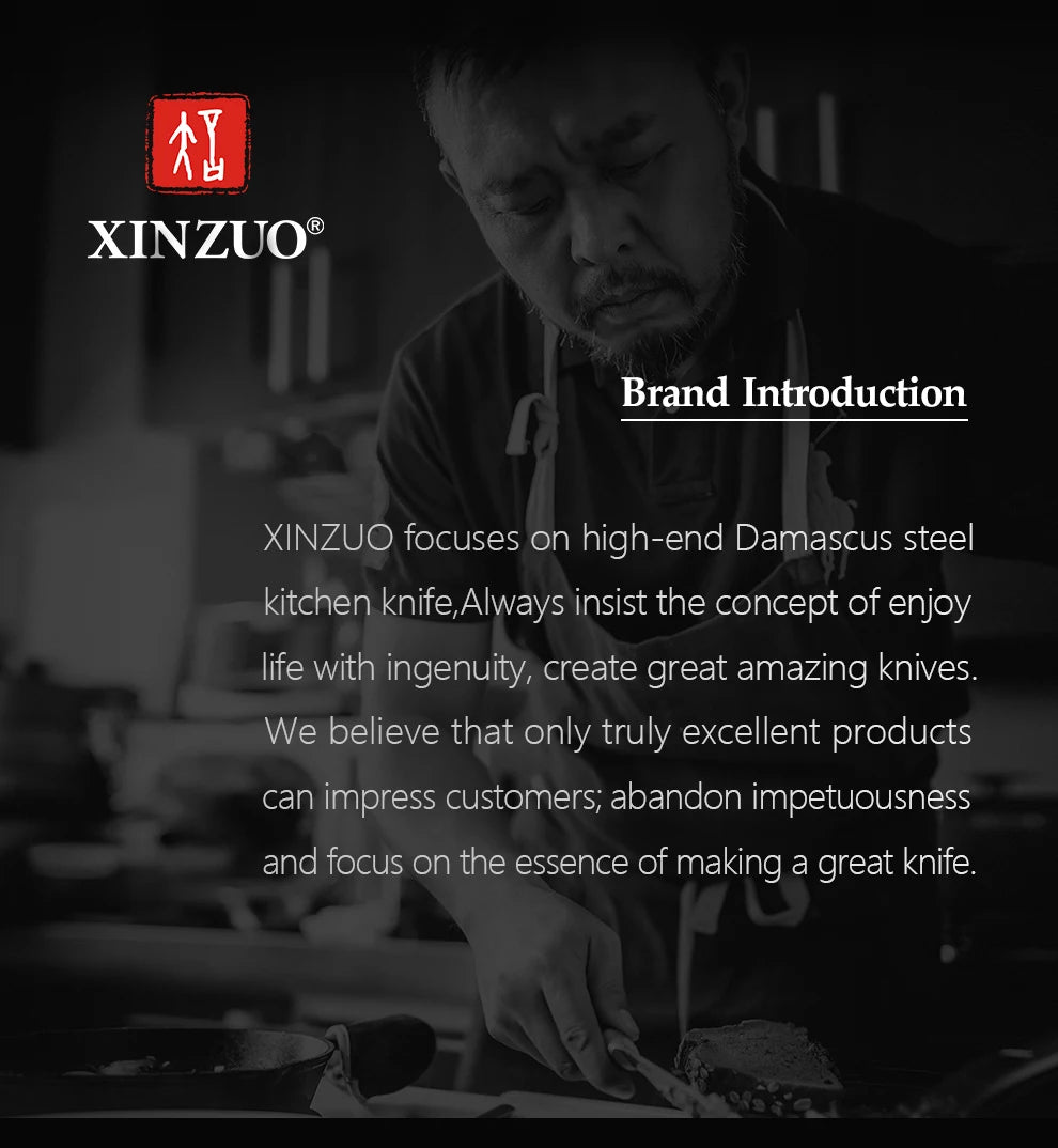 Xinzuo 1-5pcs Stainless Steel Knives Germany 4116 Steel