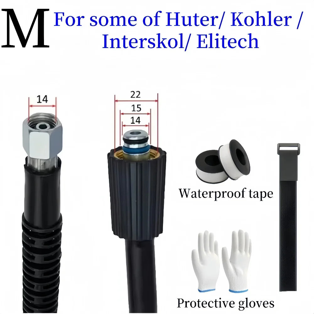5-50m High Pressure Washer Hose Pipe Cord Car