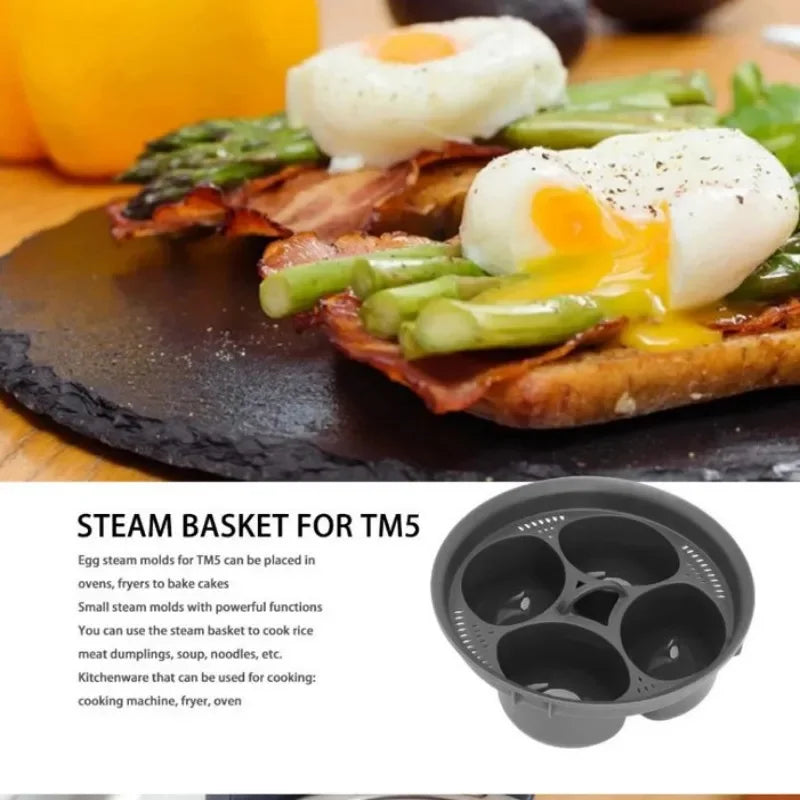 Four Compartment Egg Steamer Poached Egg Cooker Bowl