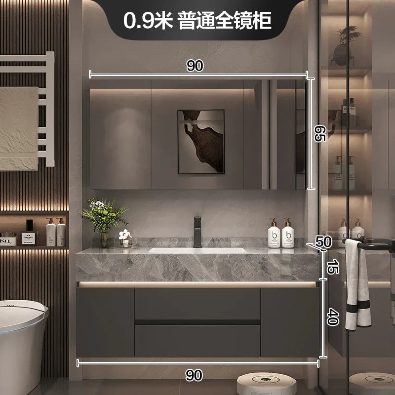 Paper Drawers Bathroom Cabinet Organizer Storage Mirror Toilet