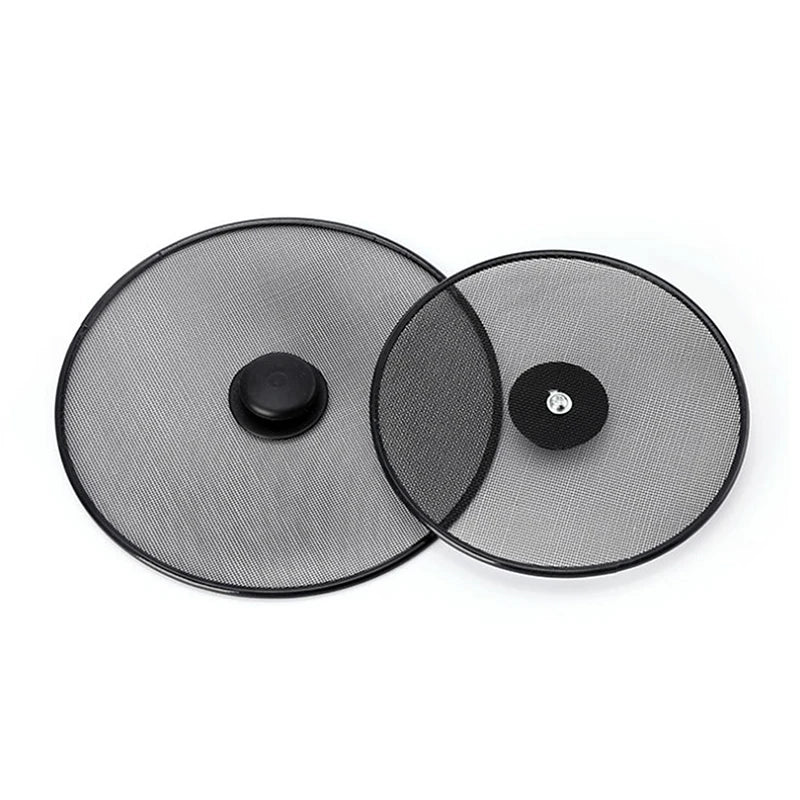 Pc Black Splatter Screen Anti Grease Frying Pan