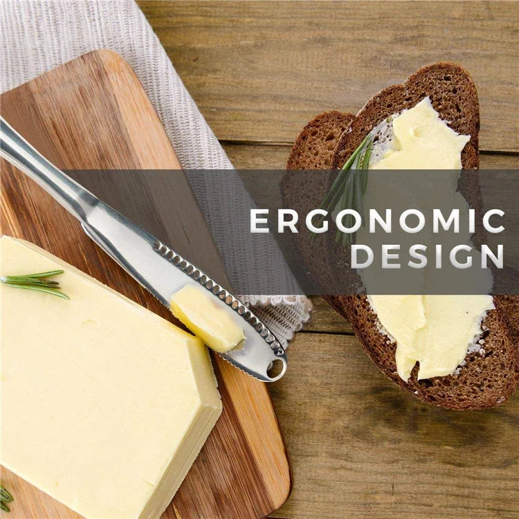 Butter Knife Holes Cheese Dessert Knife Stainless Steel