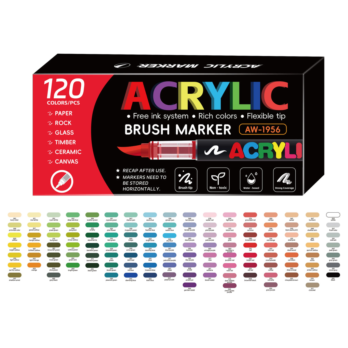 120/168/240/288 Colors Art Markers Large Color Systems Soft