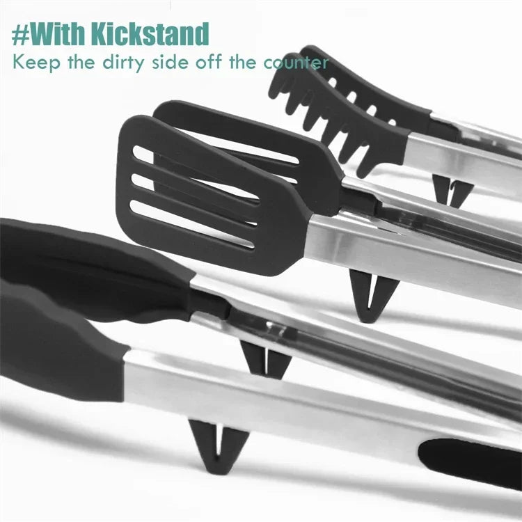 Tongs Silicone Food Tongs Non Stick Cooking Serving