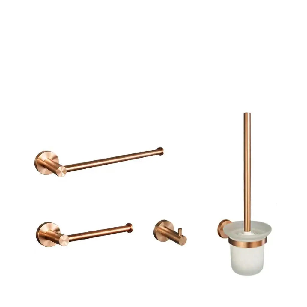 Brushed Rose Gold Bathroom Hardware Towel Ring Towel