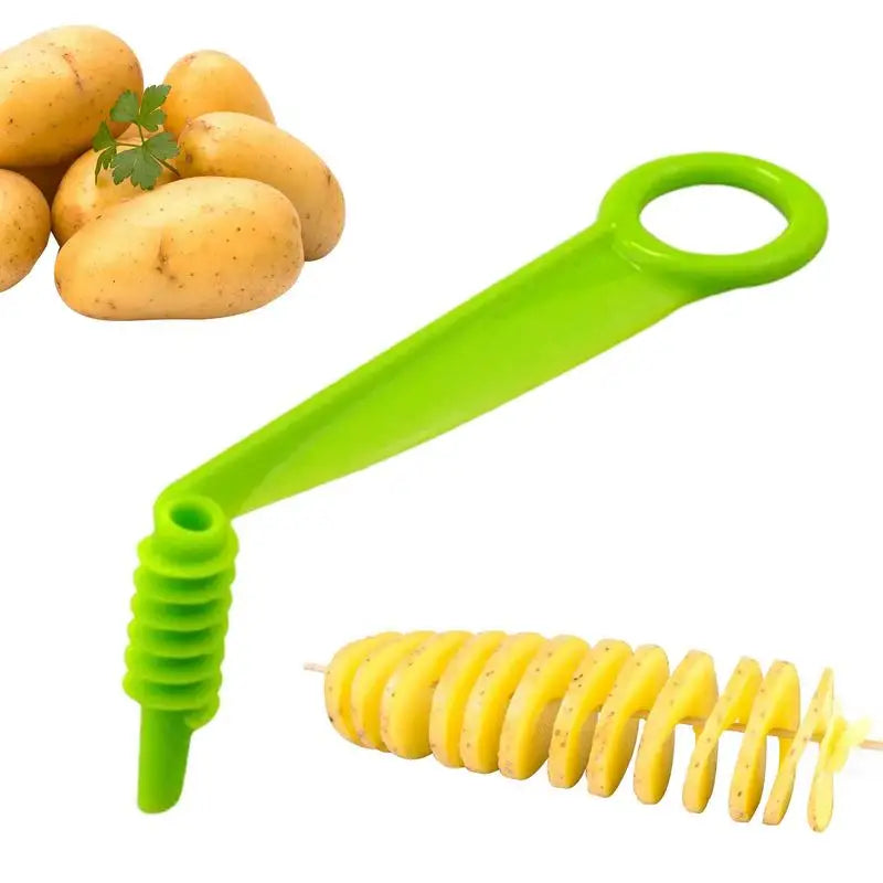 1pc Plastic Rotate Potato Slicer Twisted Potato Cucumber