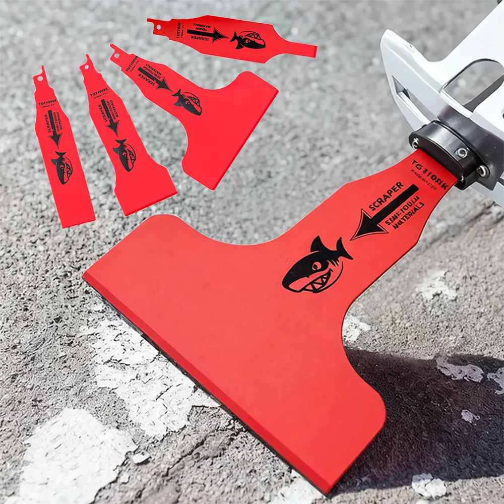 4-Piece Reciprocating Saw Scraper Blades High Carbon Steel
