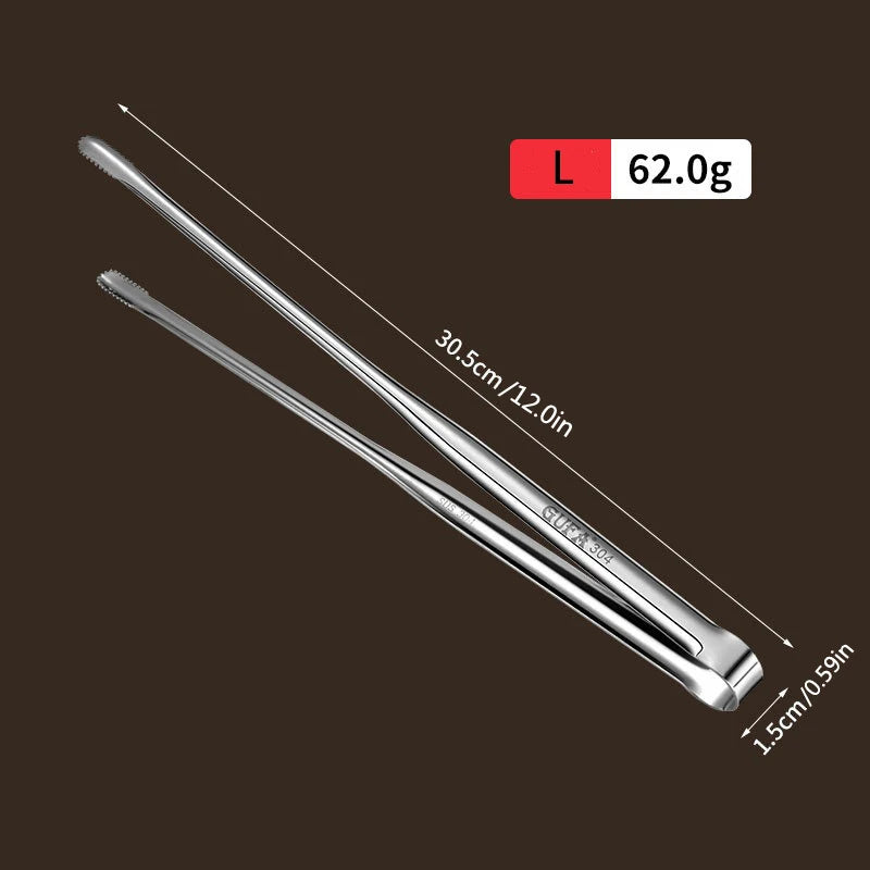 Barbecue Food Tong Non-Slip Cooking Clip Stainless Steel