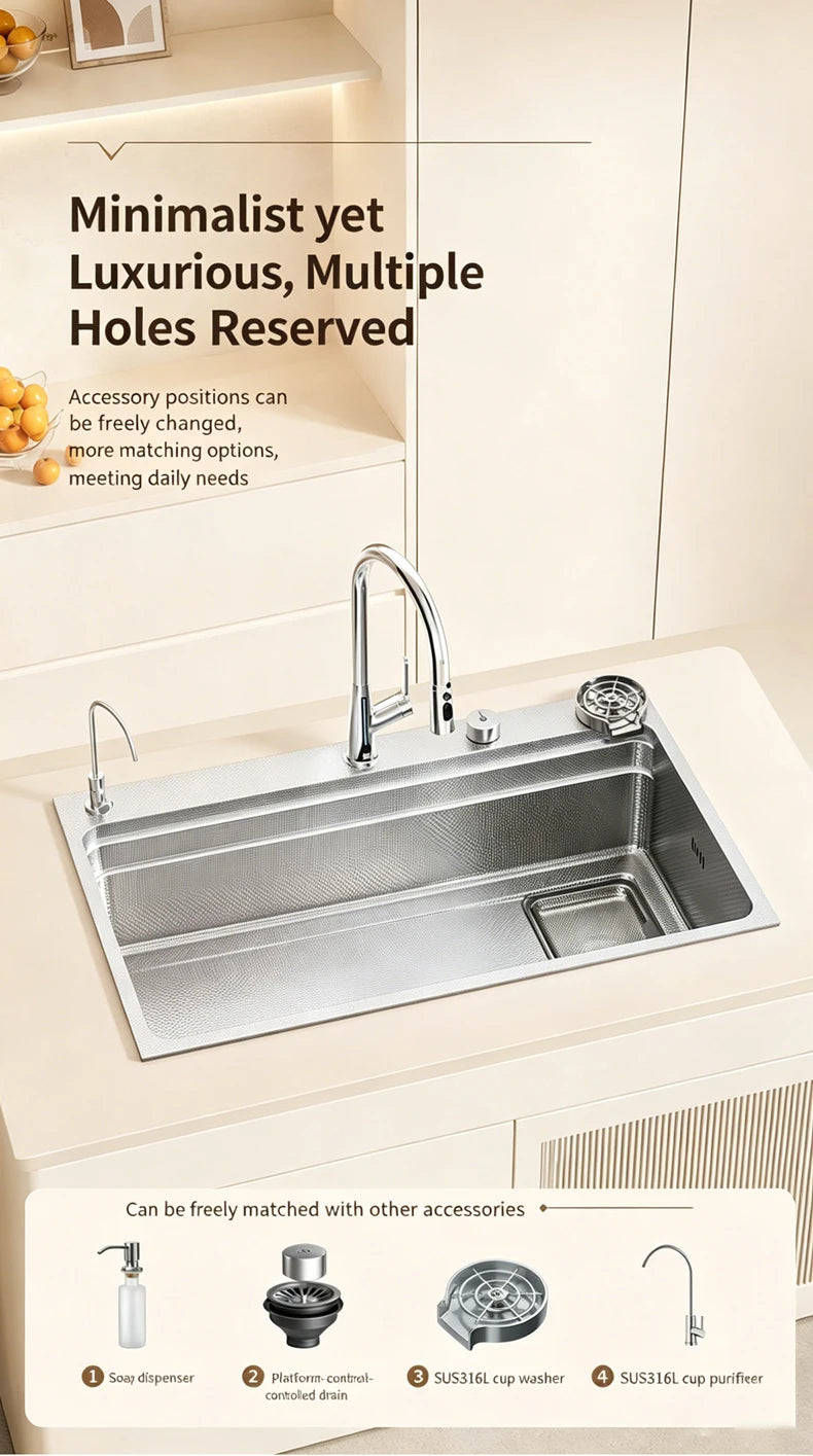 316l Stainless Steel Sink Undermount Sinks Antiscratch Rice