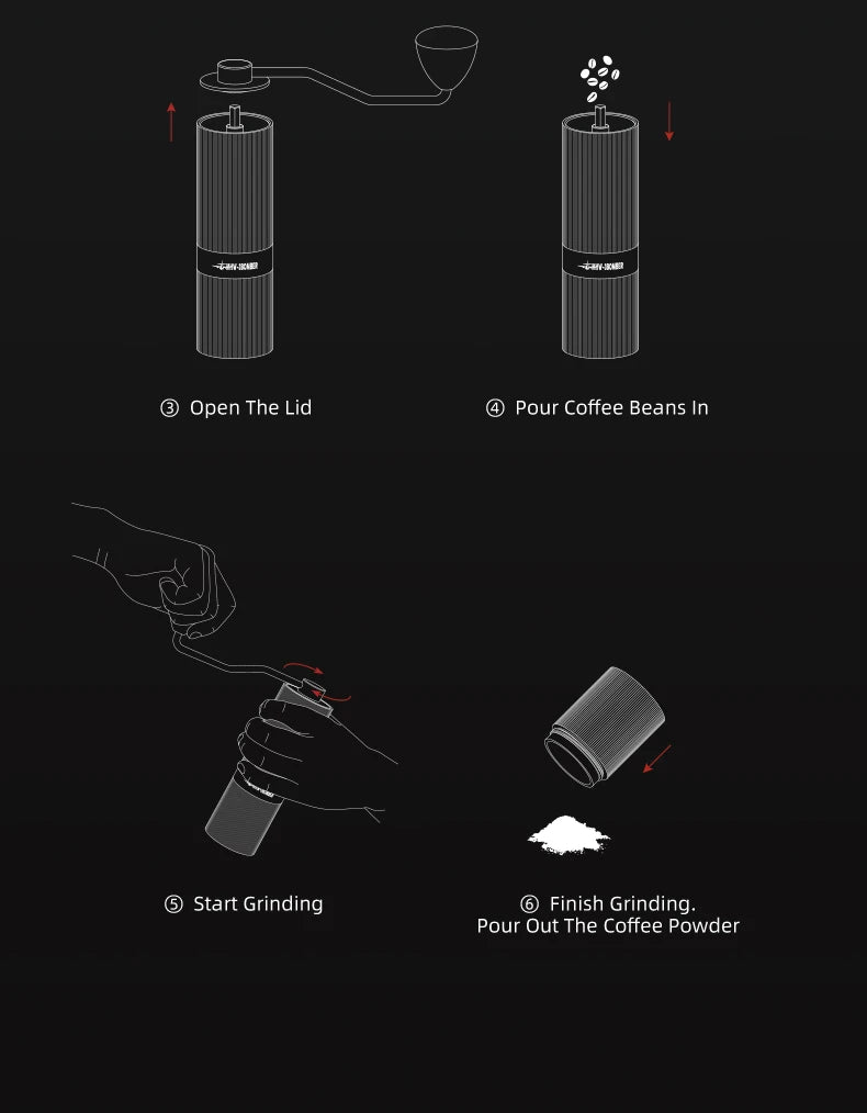 Mhw-3bomber Coffee Grinder Adjustable Settings Angle Core
