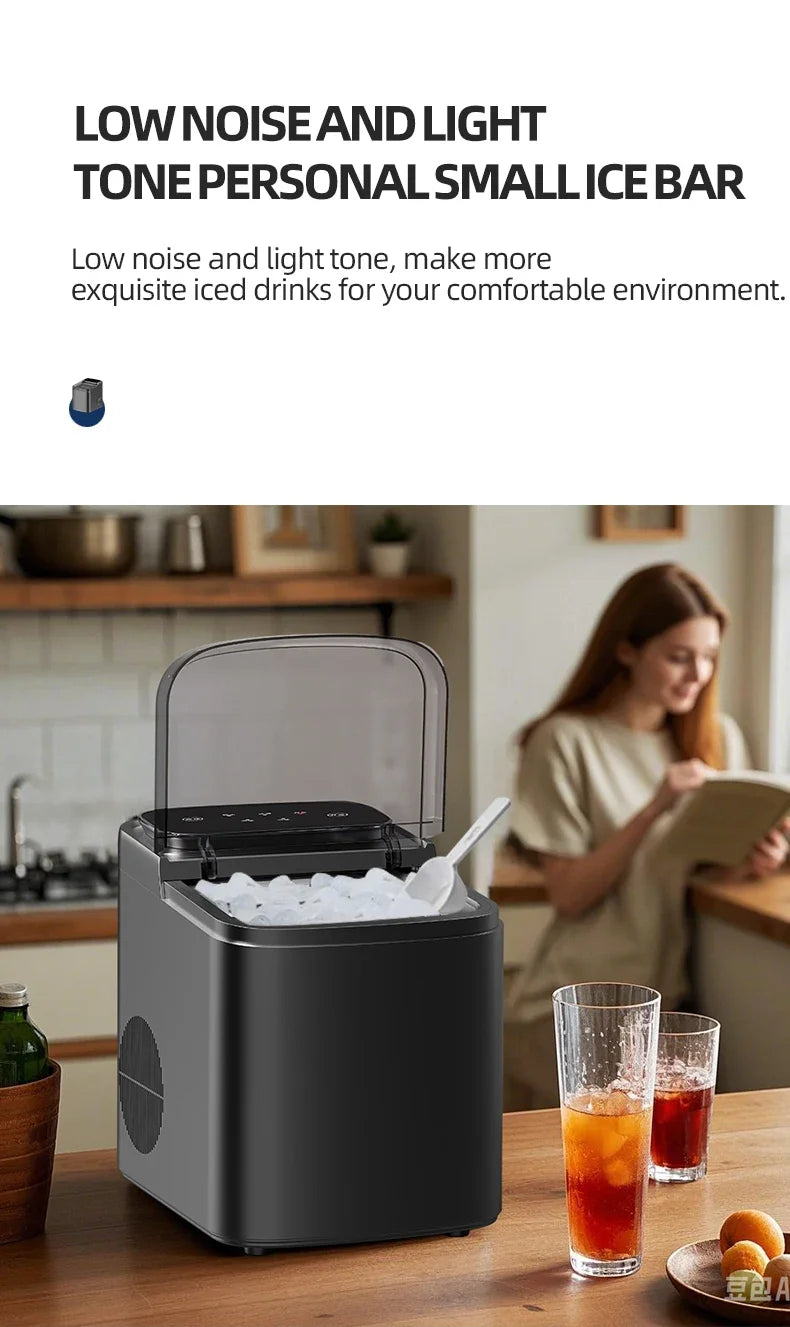 Small Ice Maker Electric 220v Multi-Functional Smart Touch