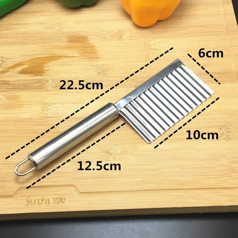 Stainless Steel Wave Potato Slicer Vegetable Cutter Potato