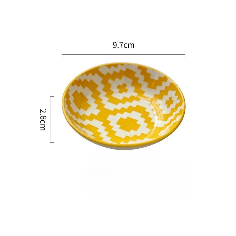 Ceramic Soy Sauce Dish Small Dipping Bowl Tableware