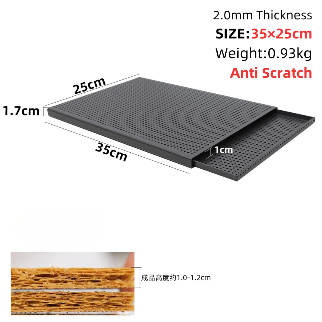 Puff Pastry Baking Tray Mille Feuille Rectangular Pastry