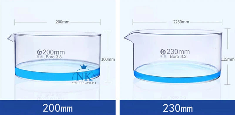 1pc High Borosilicate Glass Crystallizing Dish Circular Dish