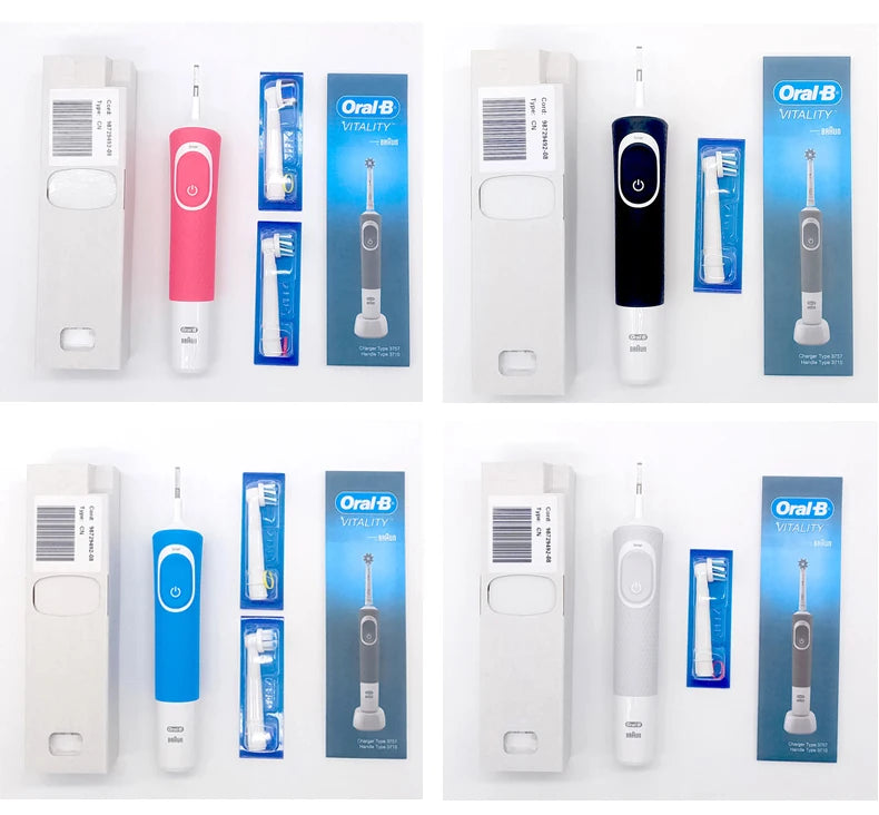 Oral D100 Electronic Toothbrush Adult Rechargeable Cross Action