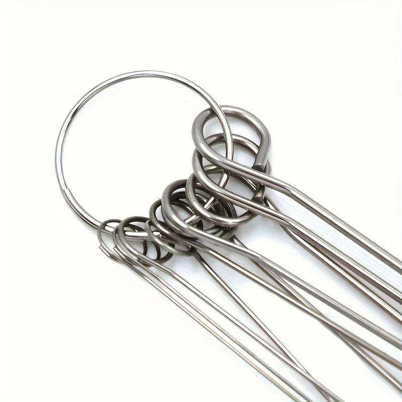 10 Stainless Steel Needle Shower Head Cleaning Brush