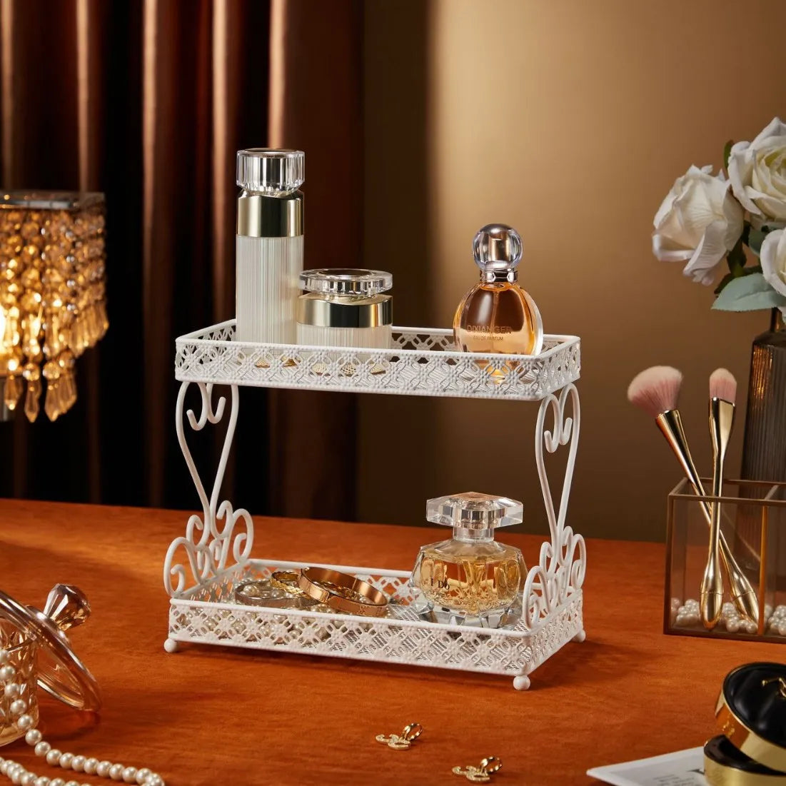 Jewelry Storage Display Rack Dresser Finishing Rack Earrings