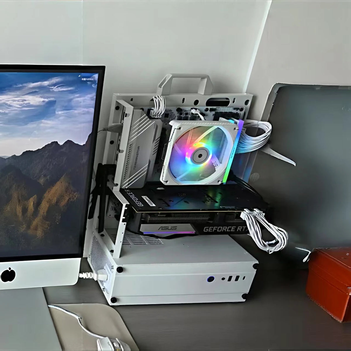 Open Frame Pc Case 240/360 Liquid & Air