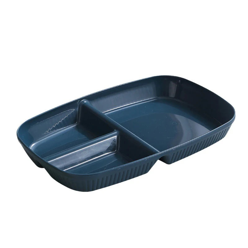 Divided Dish Diet Reusable Dinner Plate Dinnerware Portion