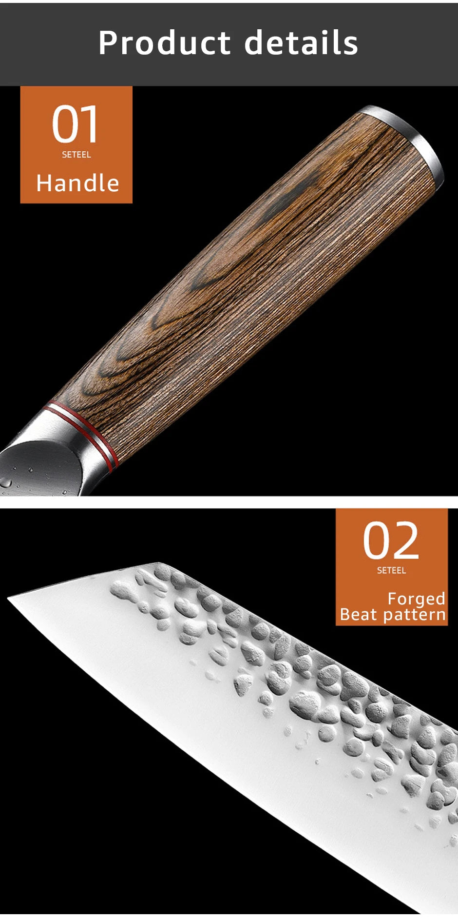 Chef Knives Boning Knife Meat Cleaver Knife Hand
