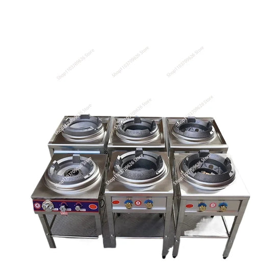 Stainless Steel Fierce Fire Stove Commercial Wok Gas
