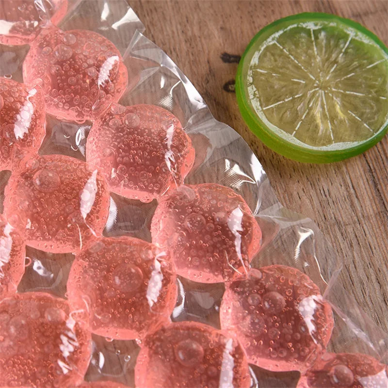 10pcs Disposable Heart Round Shaped Ice Cube Bags