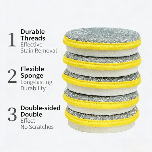 10/20/50pcs Double Side Dishwashing Sponge Dish Washing Brush