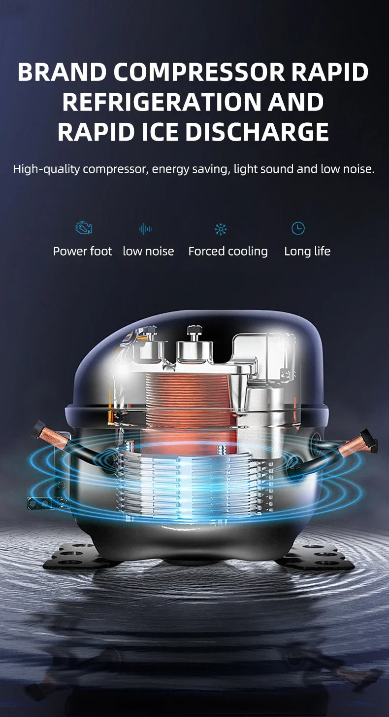 Small Ice Maker Electric 220v Multi-Functional Smart Touch