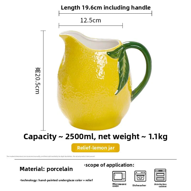 Creative Lemon Plate Ceramic Fruit Dish Ins Style