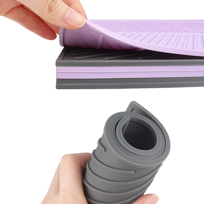 Dish Drying Mat-Silicone Drying Pad Counter Non-Slip Drain