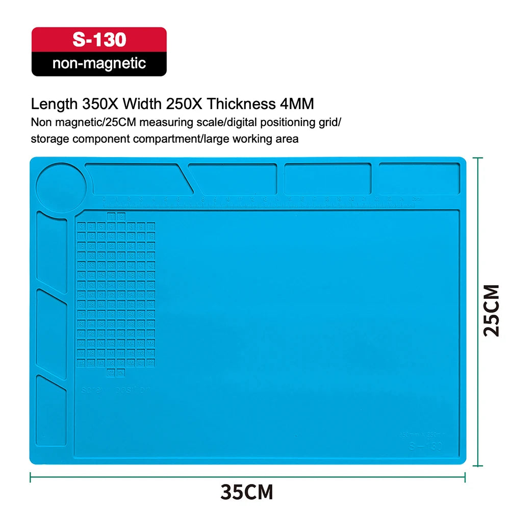 Anti-Static Esd Soldering Silicone Mat Heat-Resistant Work Pad