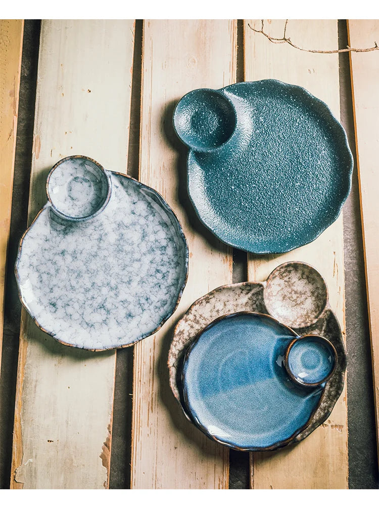 Japanese-Style Dumpling Plate High-Value Ceramic Creative