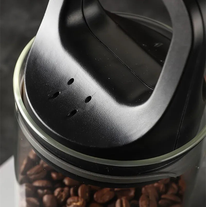 Glass Airtight Canister Food Container Tea Coffee Beans