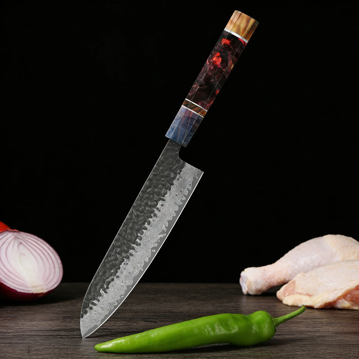 1/2/3/4pcs Knives Hand Forged 67 Layers Damascus Steel