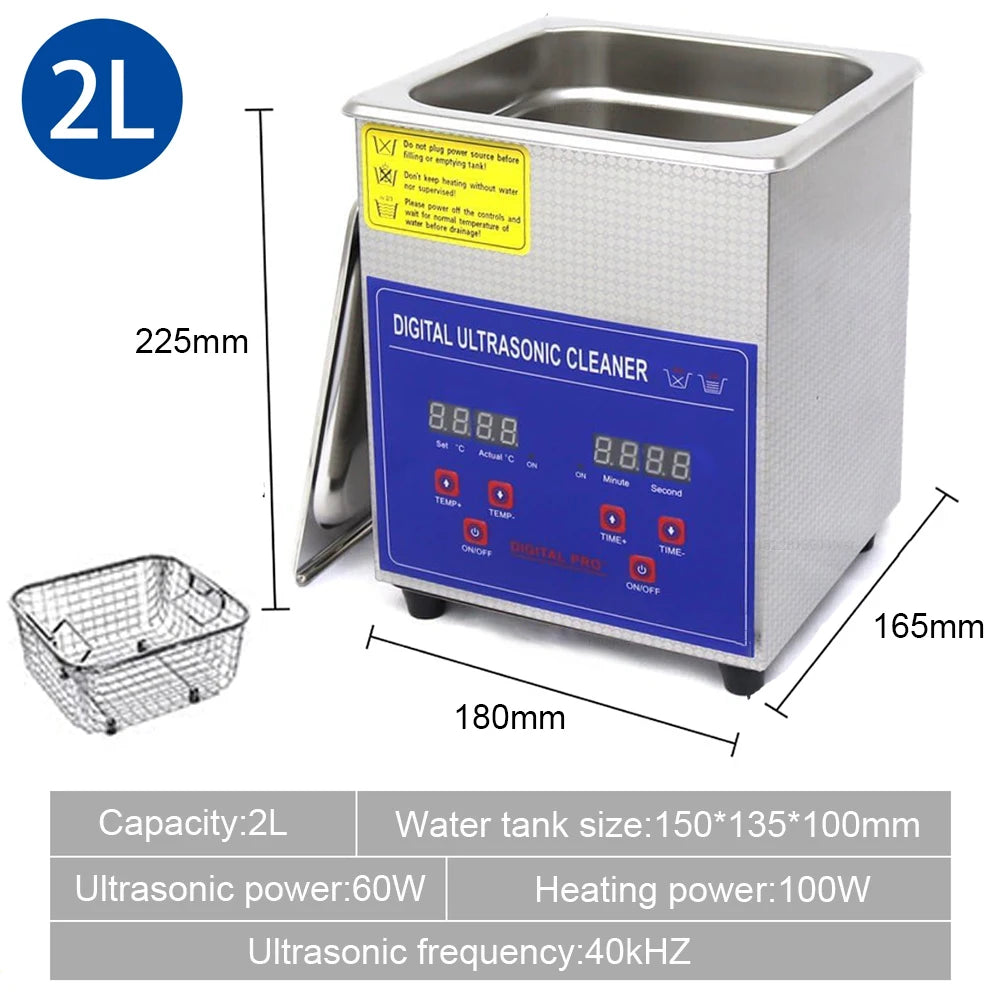 Ultrasonic Cleaner Heater Ultrasound Cleaning Machine Jewelry
