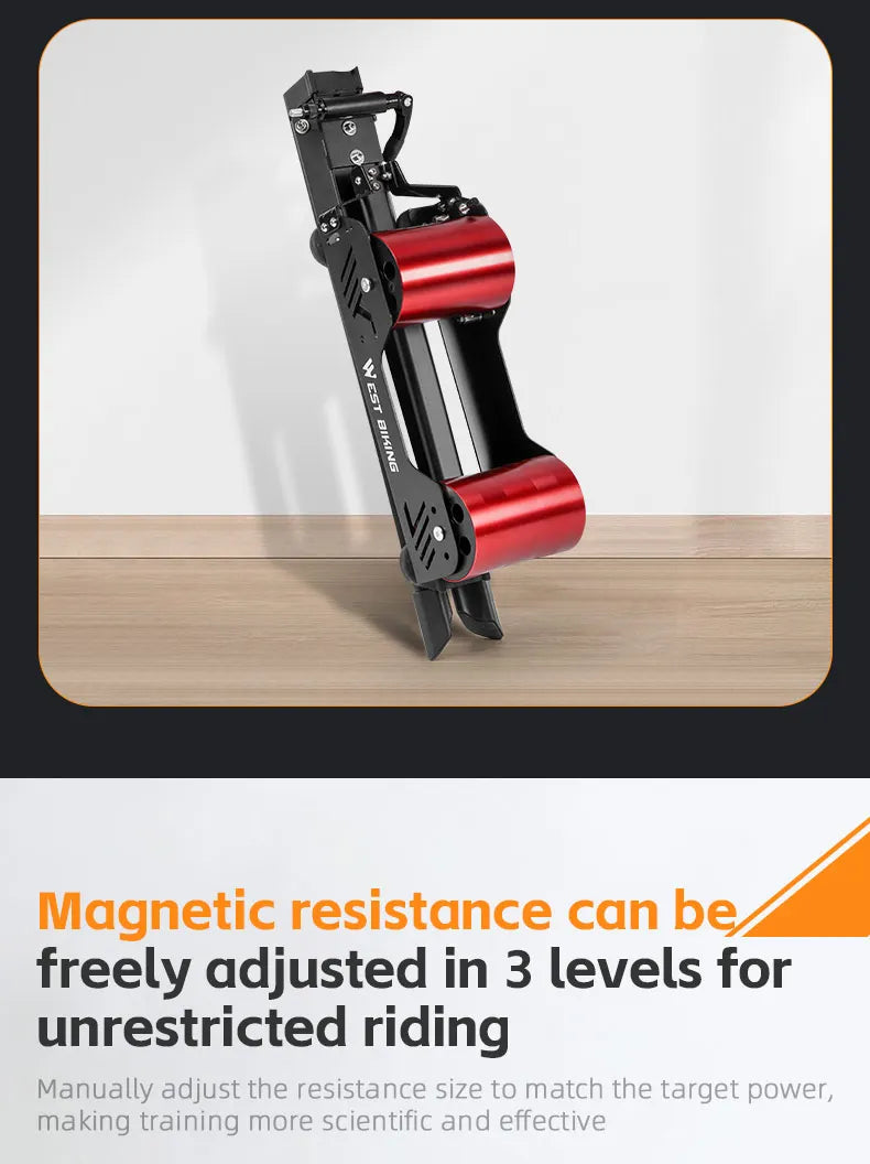 West Biking Bicycle Magnetic Resistance Roller Training Stand