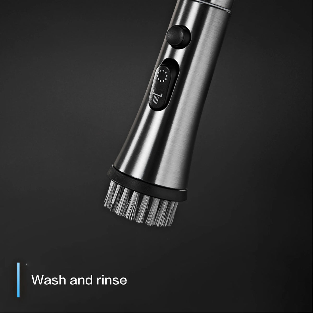 Aitana Pull Out Design Gun Grey Faucet Simple