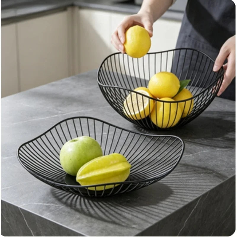 Multi Size Metal Fruit Basket Iron Snack Bread
