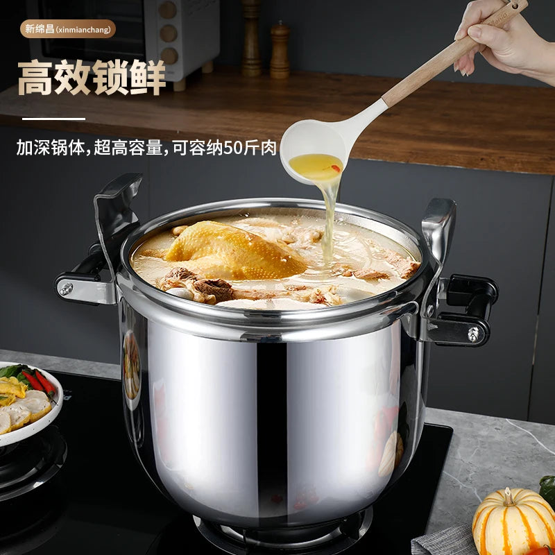 30 Quart Olla De Presion Grande & Stainless