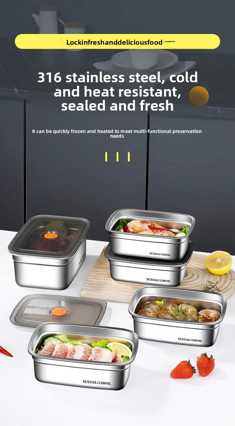 Food Grade 316 Stainless Steel Airtight Container Lid