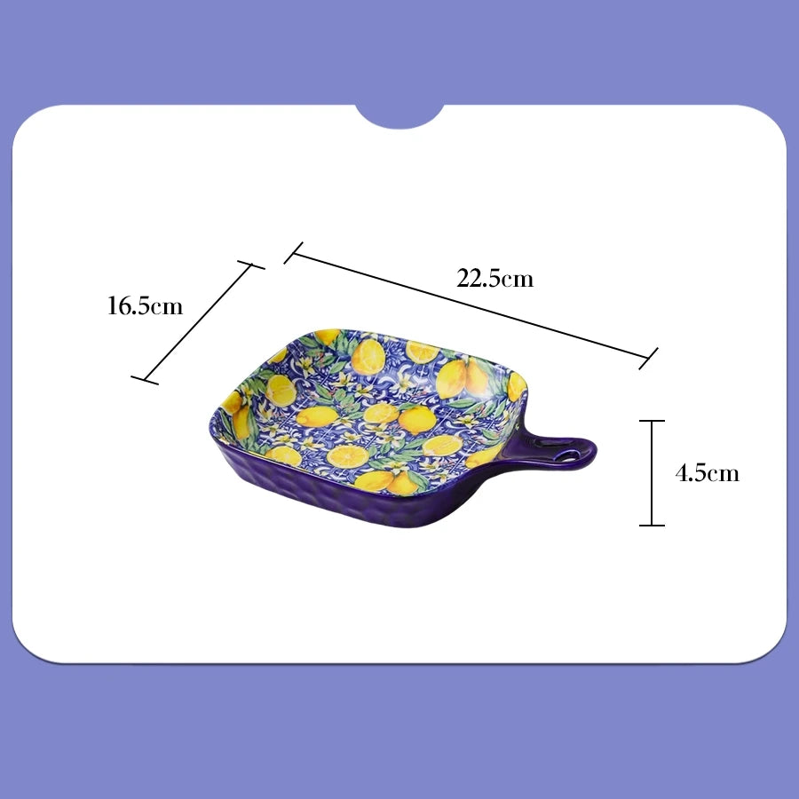 1pc Ceramic Tableware Bohemian Style Retro Tableware Creative