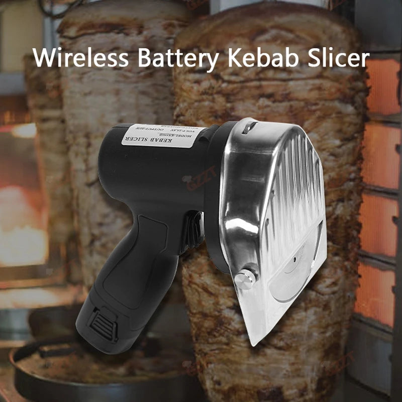 Gzzt Cordless Meat Slicer Battery-Charged Handheld Roast Meat
