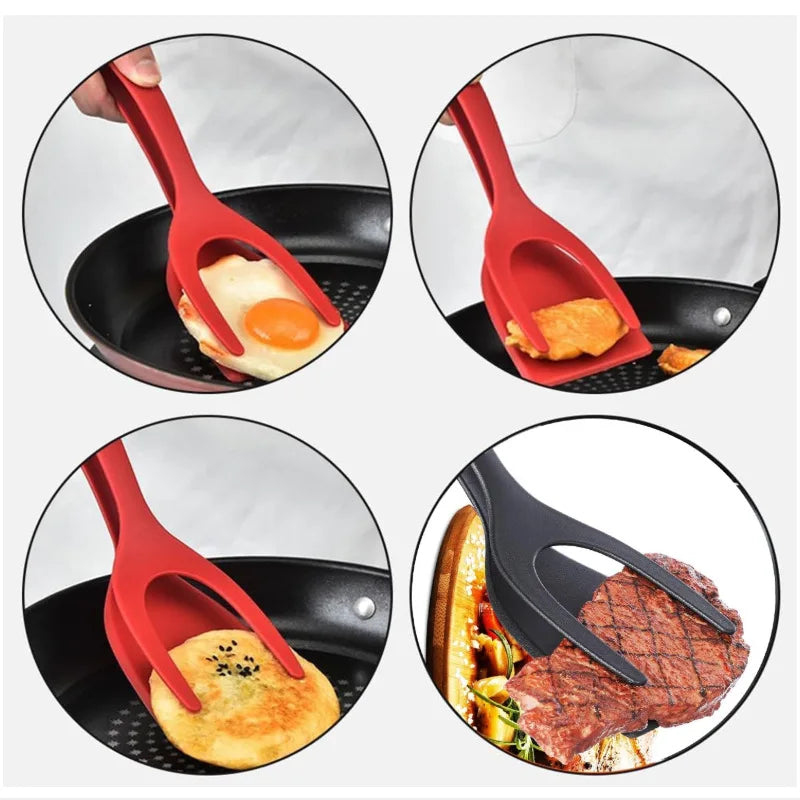 In Spatula Tongs Egg Steak Toast Ham Fried