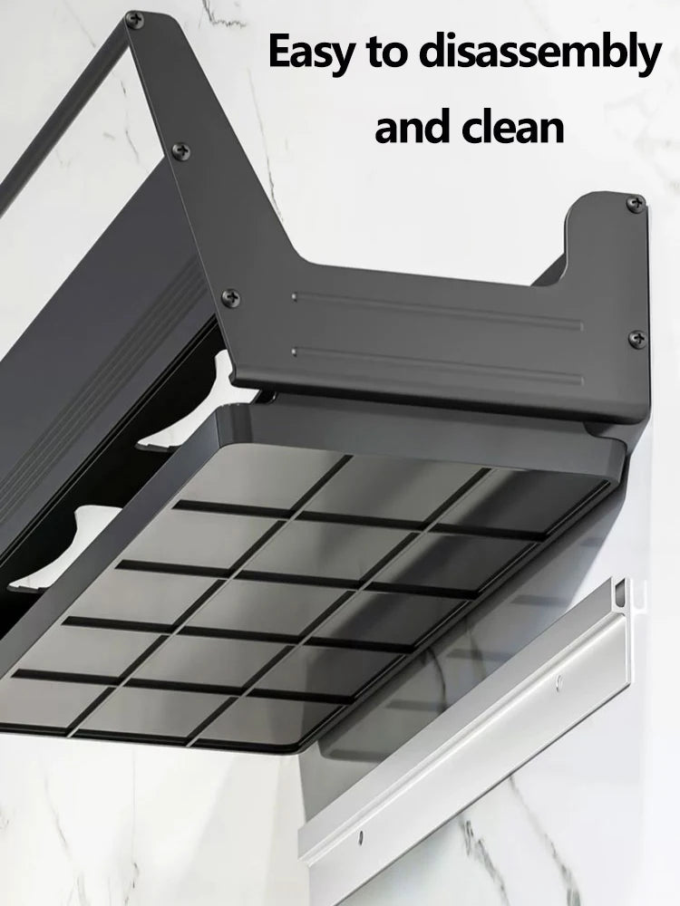 Wall Mounted Dish Drainer Dish Drying Rack Storage