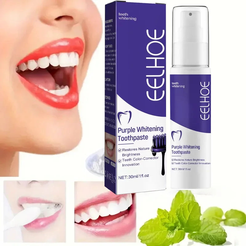 Purple Whitening Toothpaste Deep Cleaning Stain Removal